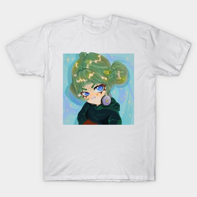 Anime style girl T-Shirt by SosiCreatesArt